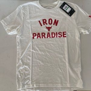 NWT Under Armour Iron Paradise Tee-Youth Large